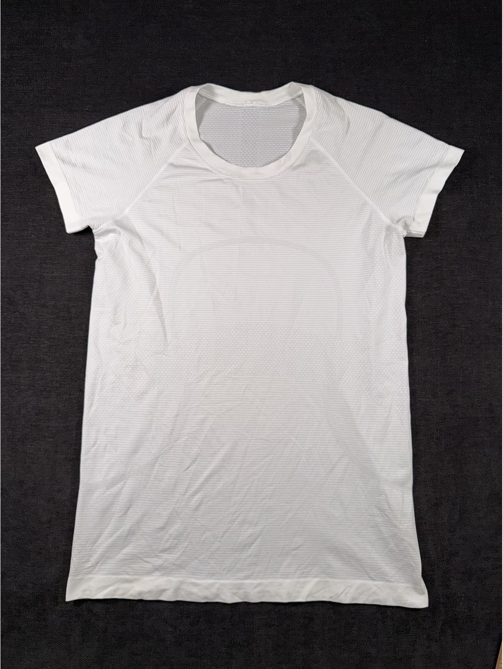 Lululemon Swiftly Tech Short Sleeve Crew Neck Athletic Shirt, White, Size 10